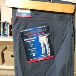 Men's Travel Pants 34X30, Dusty Gray